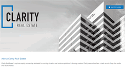 Desktop Screenshot of clarityre.com
