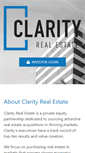 Mobile Screenshot of clarityre.com